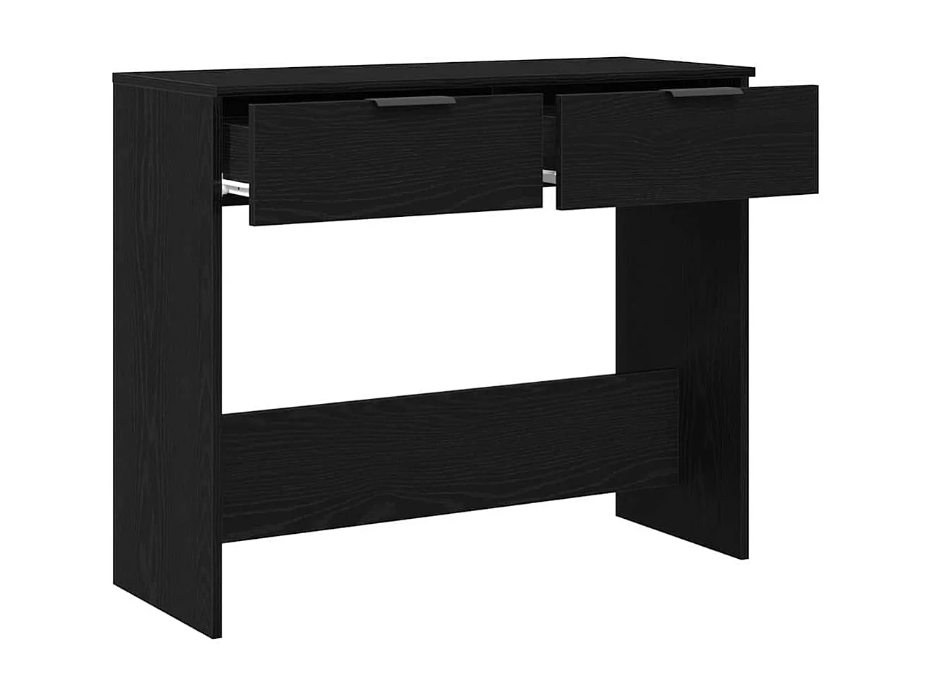 Mesa Consola Roble negro 90 x 36 x 75 cm Madera contrachapada