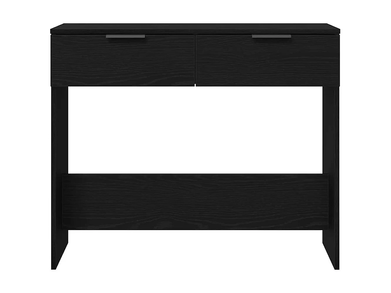 Mesa Consola Roble negro 90 x 36 x 75 cm Madera contrachapada
