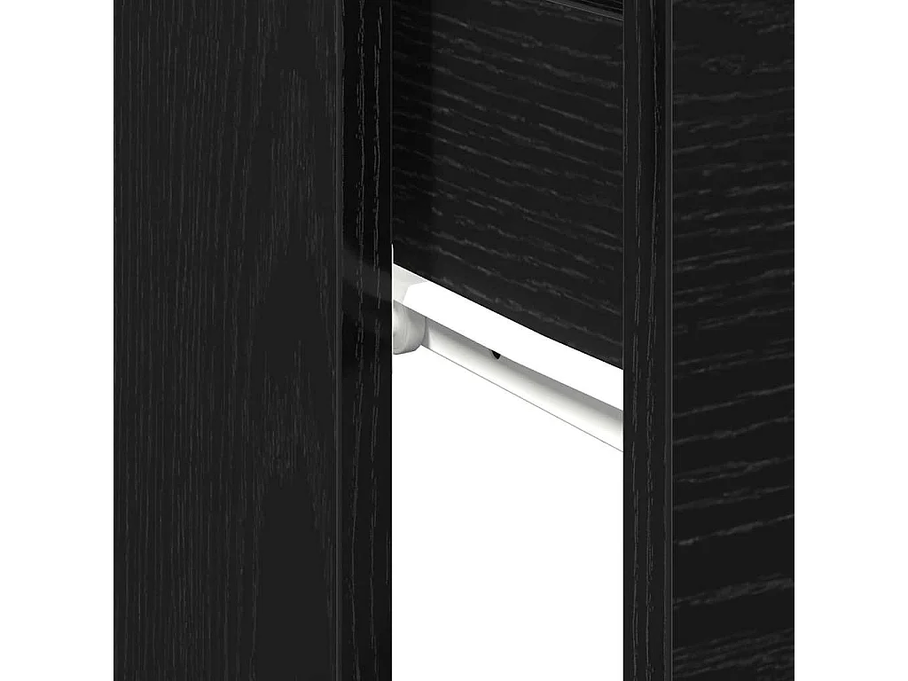 Mesa Consola Roble negro 90 x 36 x 75 cm Madera contrachapada