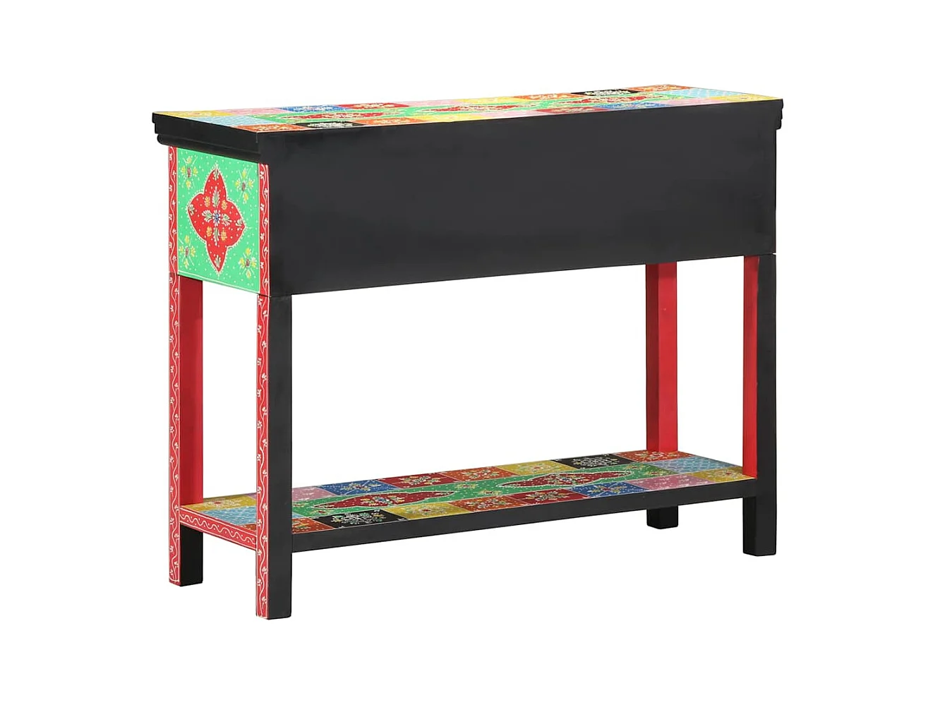 Mesa Consola Multicolor 100 x 30 x 75 cm Madera maciza de Mango