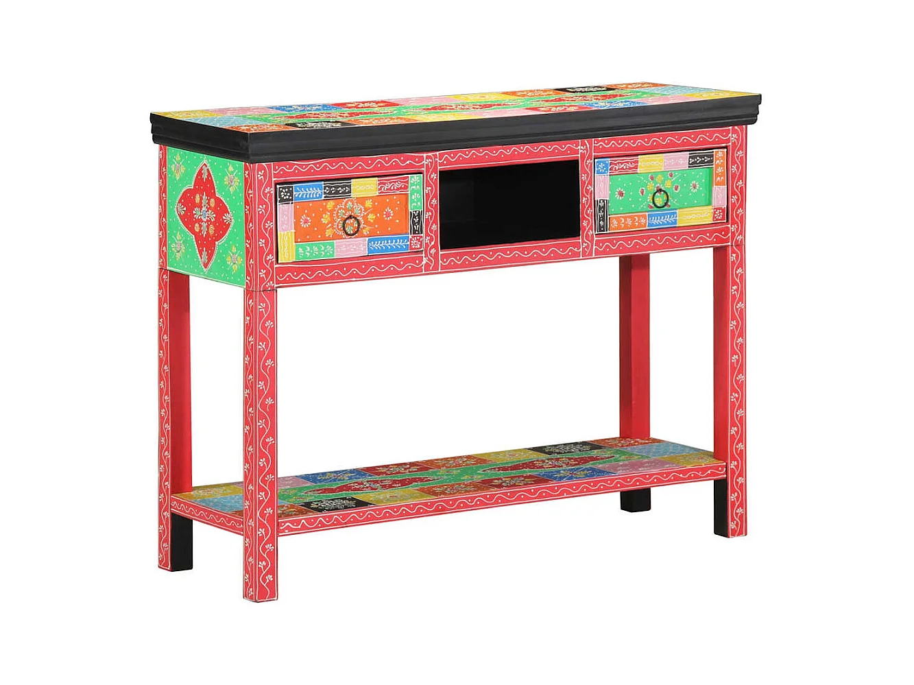 Mesa Consola Multicolor 100 x 30 x 75 cm Madera maciza de Mango