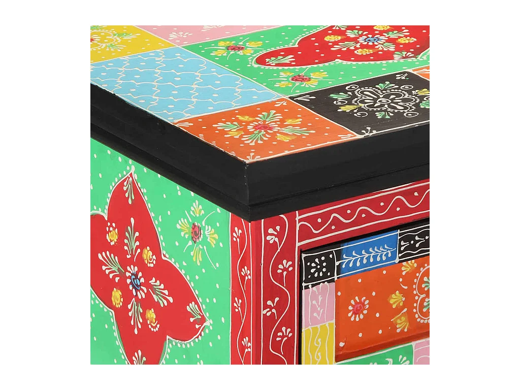 Mesa Consola Multicolor 100 x 30 x 75 cm Madera maciza de Mango