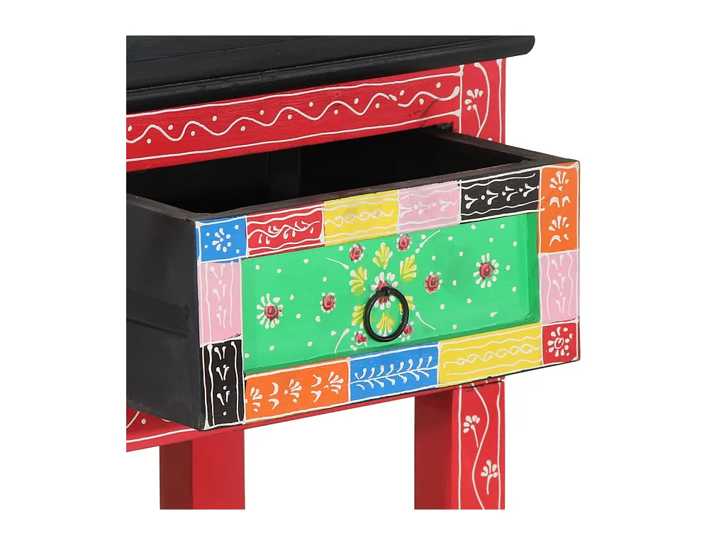 Mesa Consola Multicolor 100 x 30 x 75 cm Madera maciza de Mango