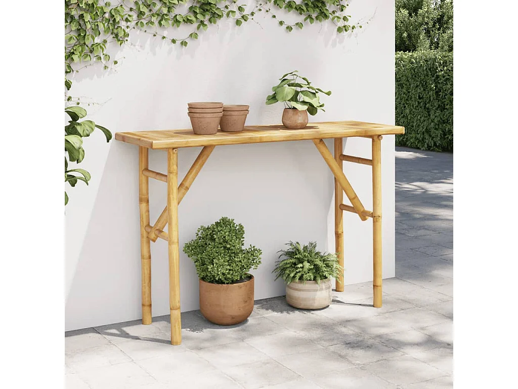 Table console 115x39x75 cm bambou