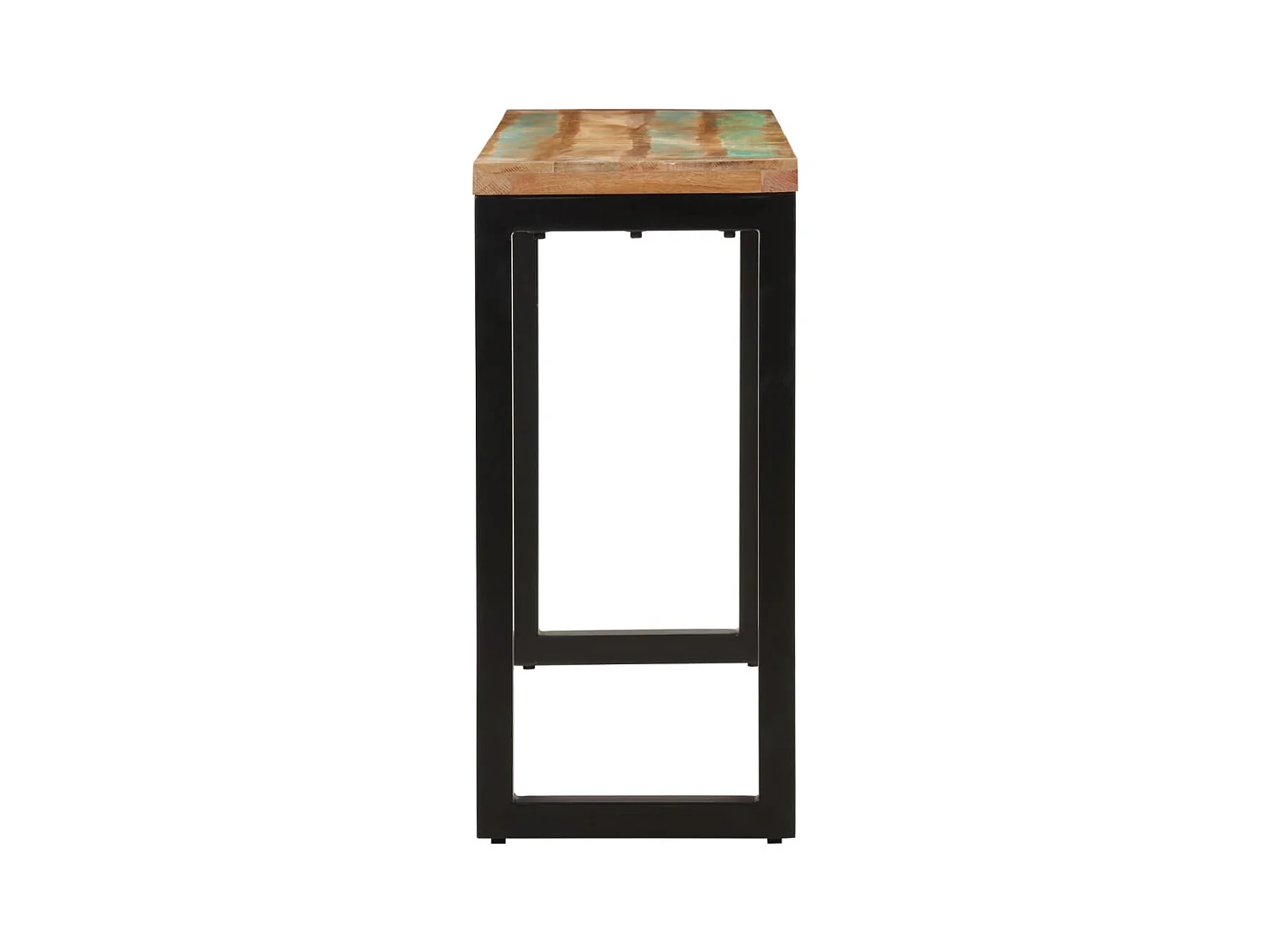 Mesa consola madera maciza reciclada 110x35x75 cm