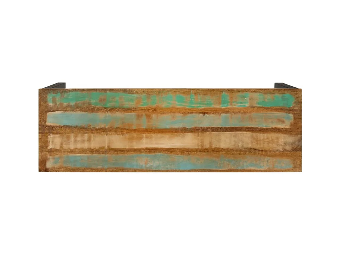 Mesa consola madera maciza reciclada 110x35x75 cm