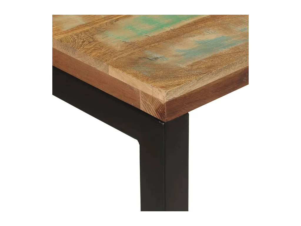 Mesa consola madera maciza reciclada 110x35x75 cm