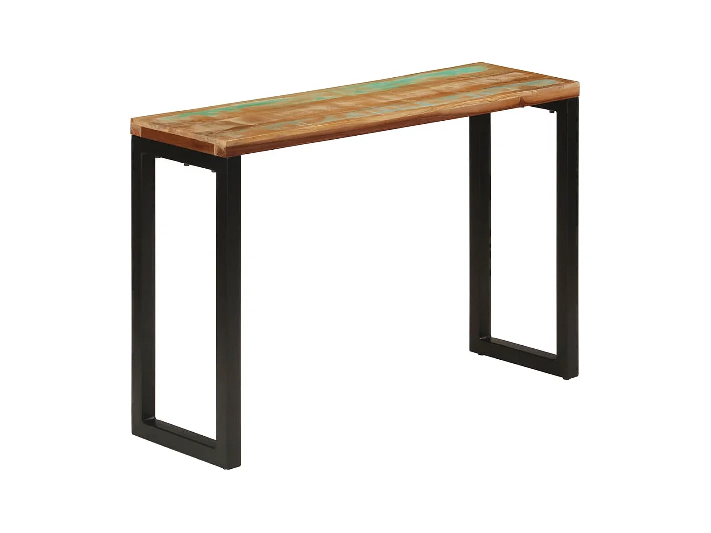 Mesa consola madera maciza reciclada 110x35x75 cm