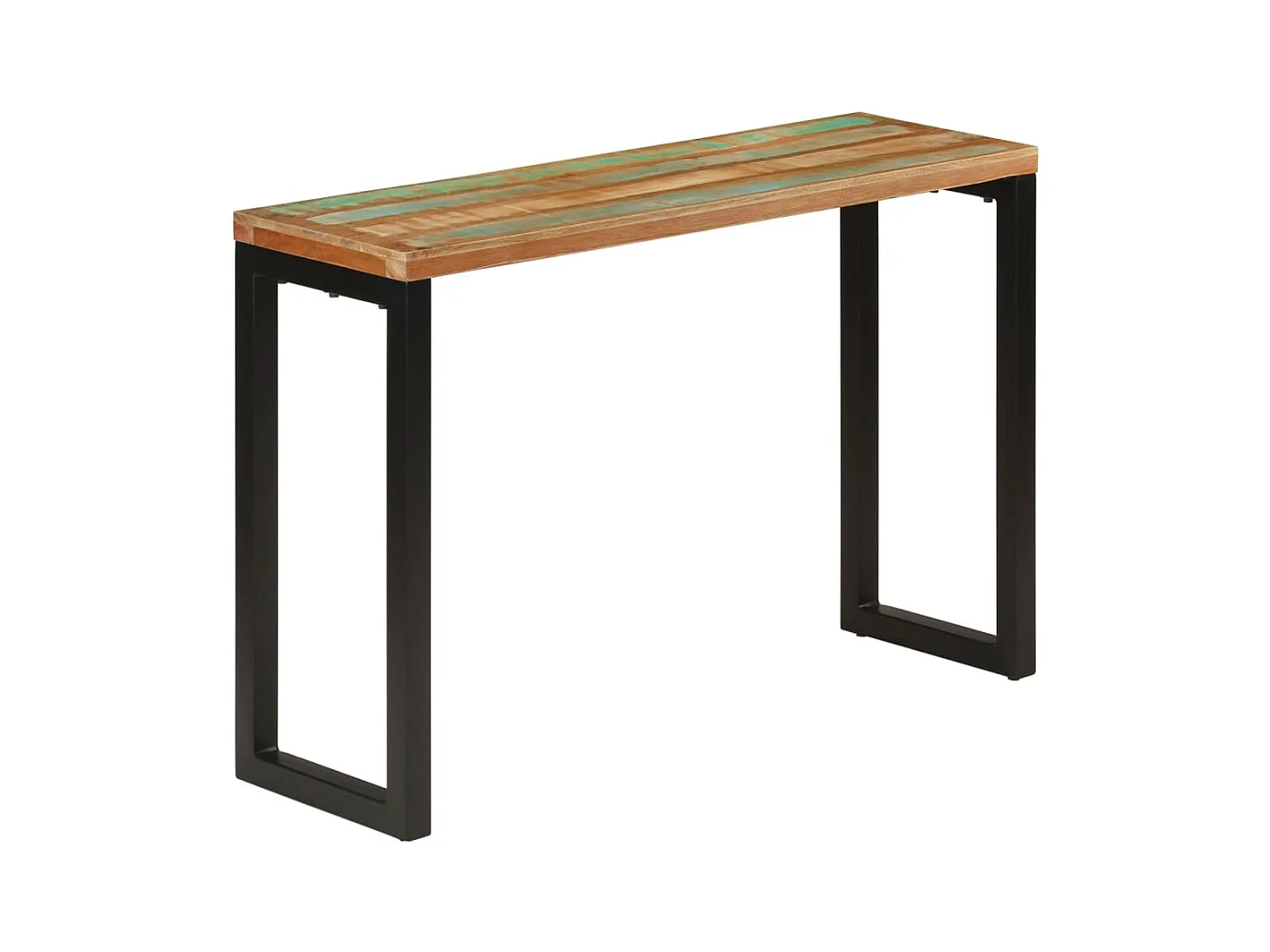 Mesa consola madera maciza reciclada 110x35x75 cm