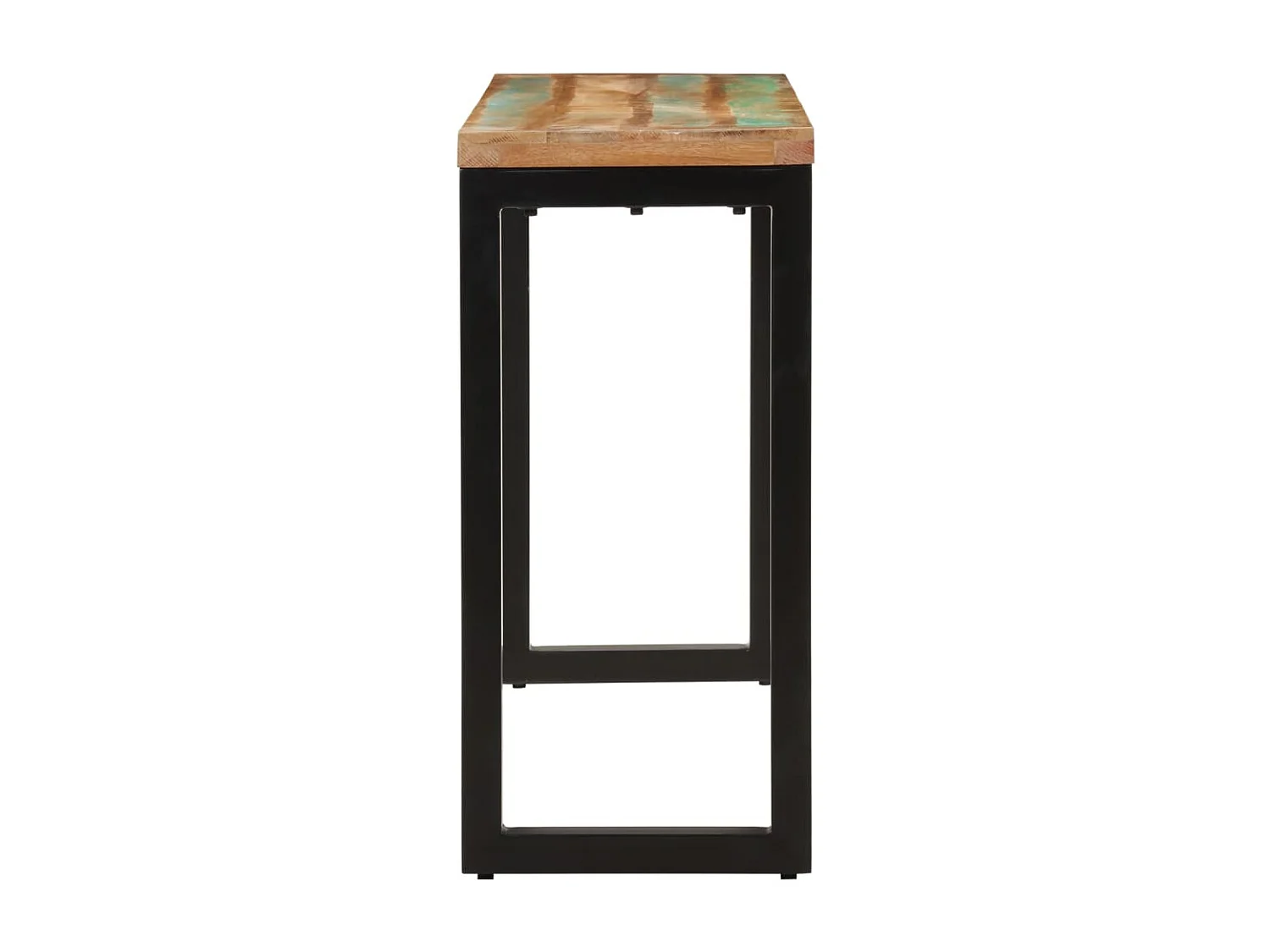 Wandtafel 110x35x75 cm massief gerecycled hout