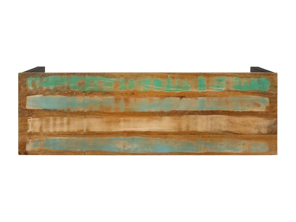 Wandtafel 110x35x75 cm massief gerecycled hout