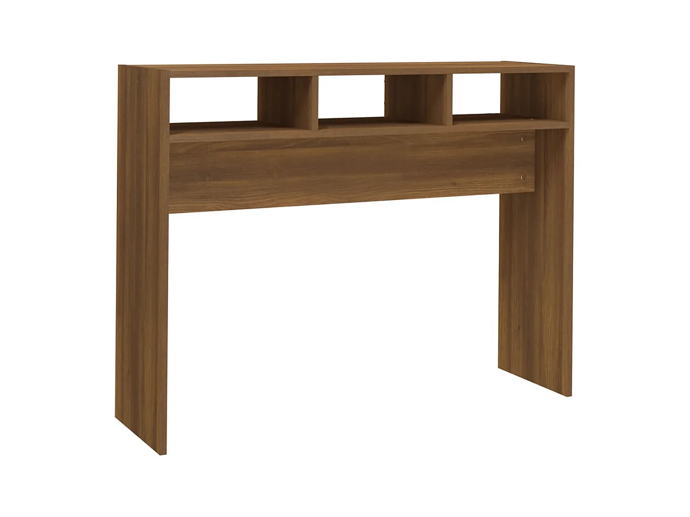 Table console Chêne marron 105x30x80 cm Bois d'ingénierie
