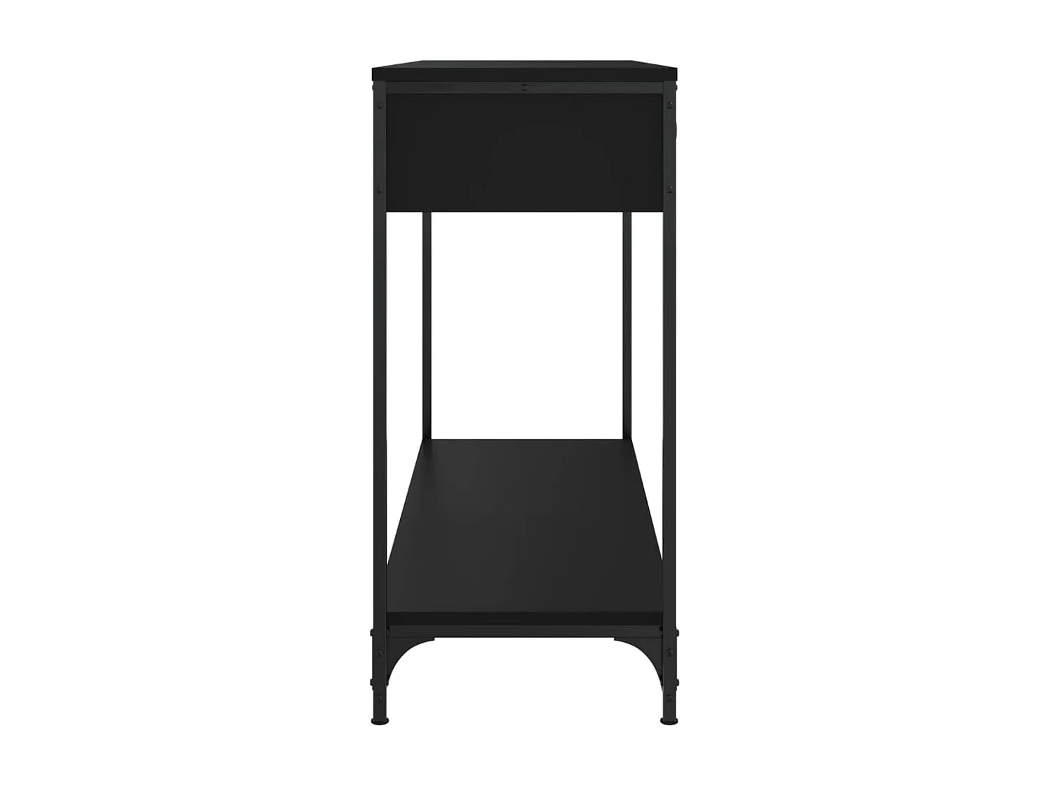 Table console noir 100x34,5x75 cm bois d'ingénierie