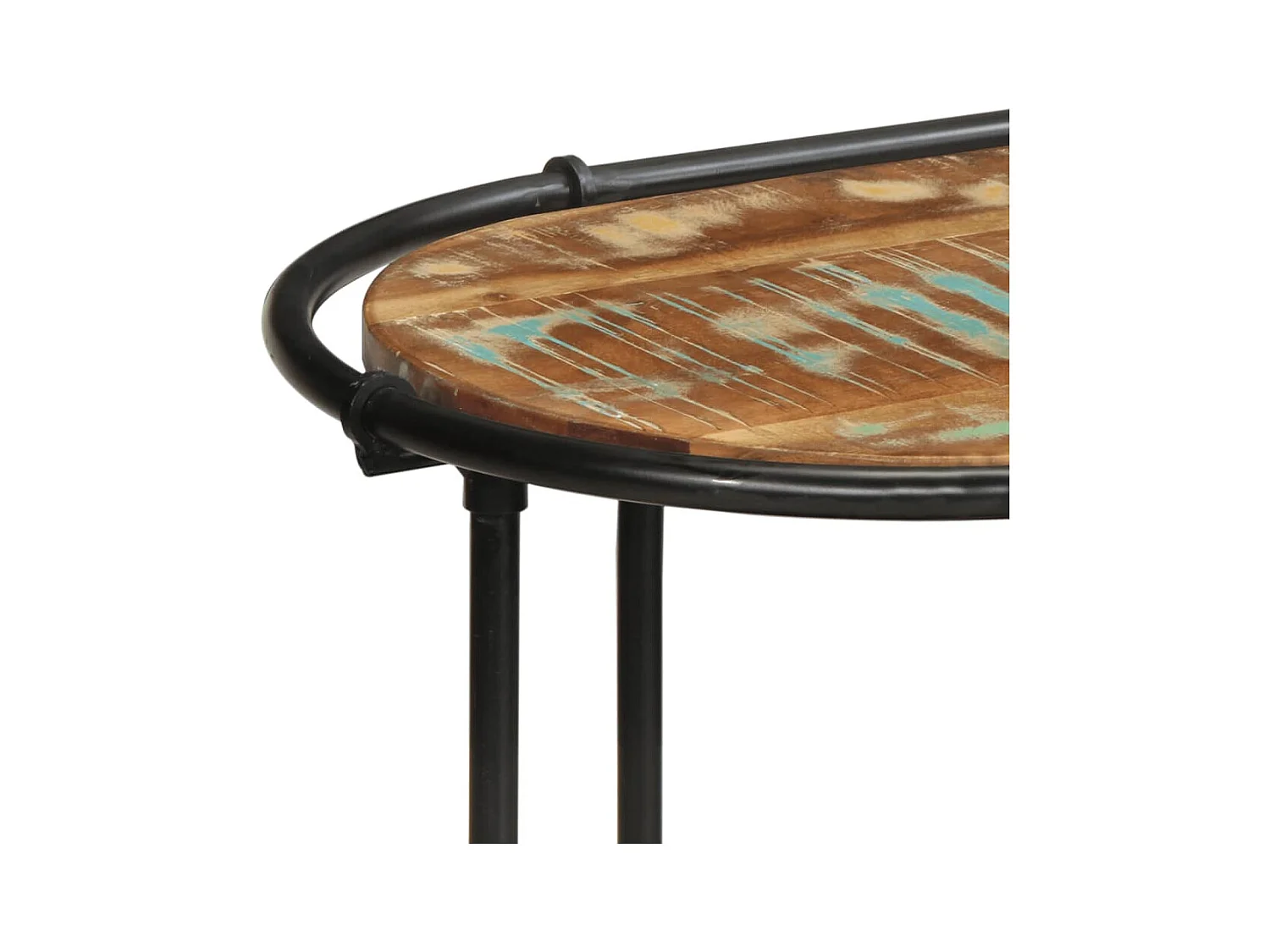 Mesa consola madera maciza reciclada 110x42x76 cm