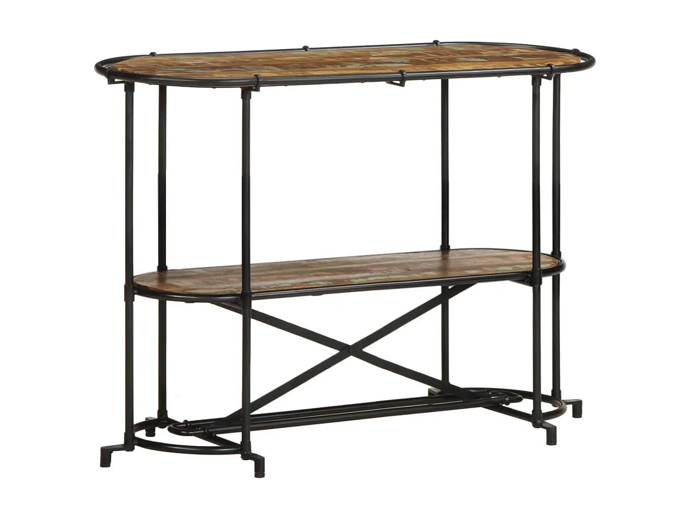 Table console 110x42x76 cm bois massif de récupération