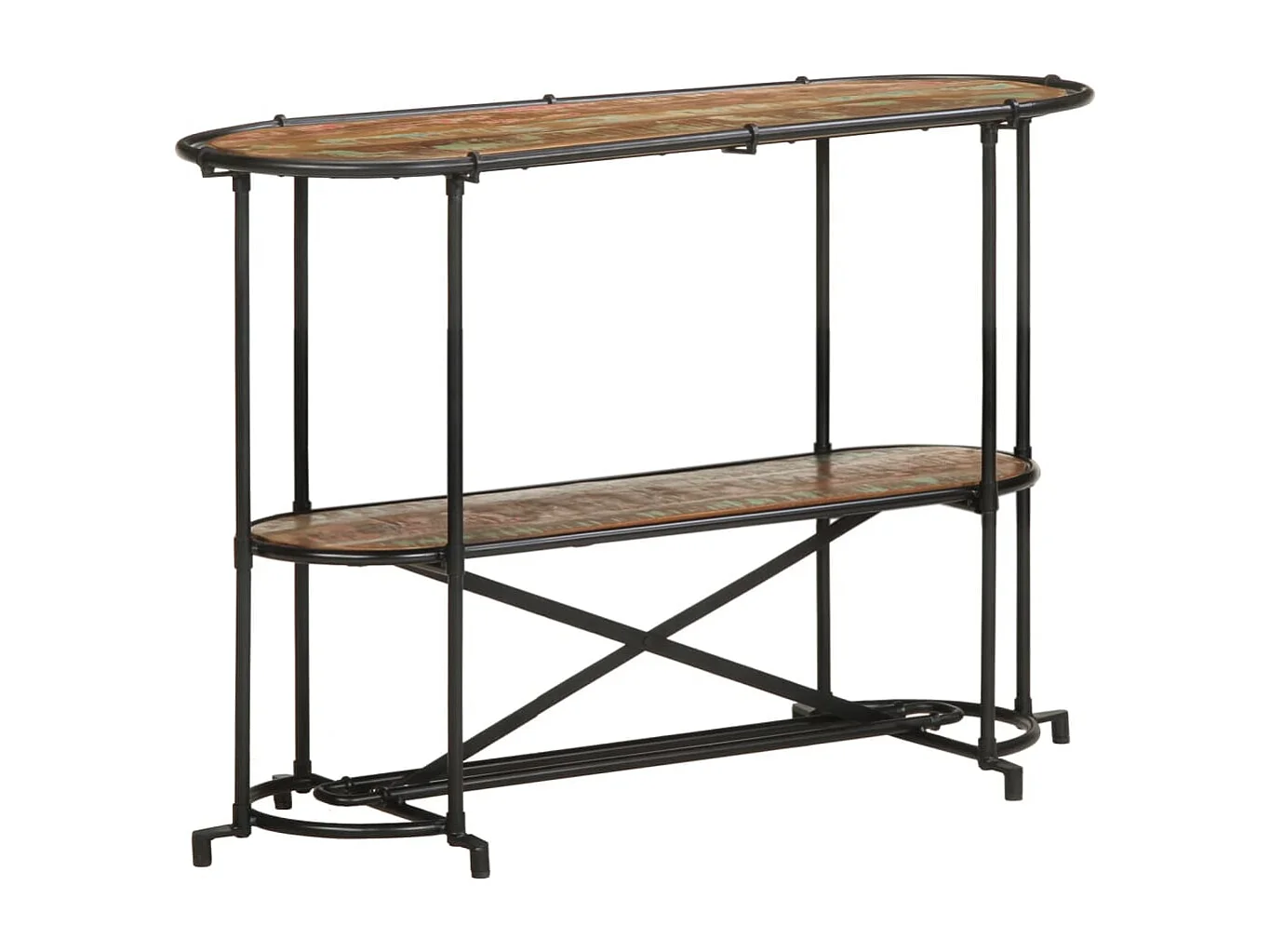 Table console 110x42x76 cm bois massif de récupération