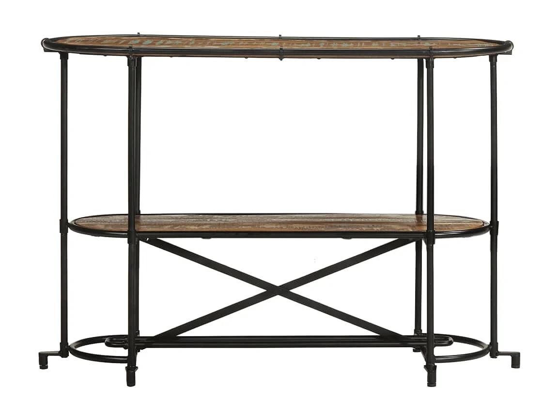 Table console 110x42x76 cm bois massif de récupération