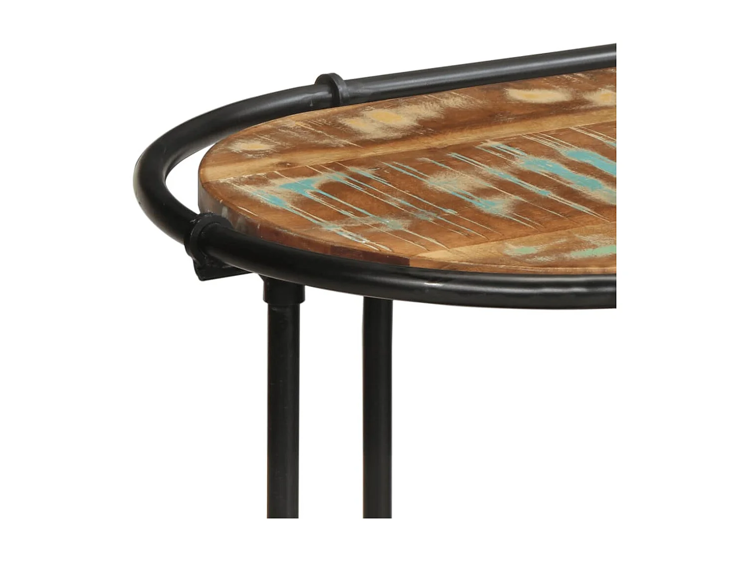 Table console 110x42x76 cm bois massif de récupération