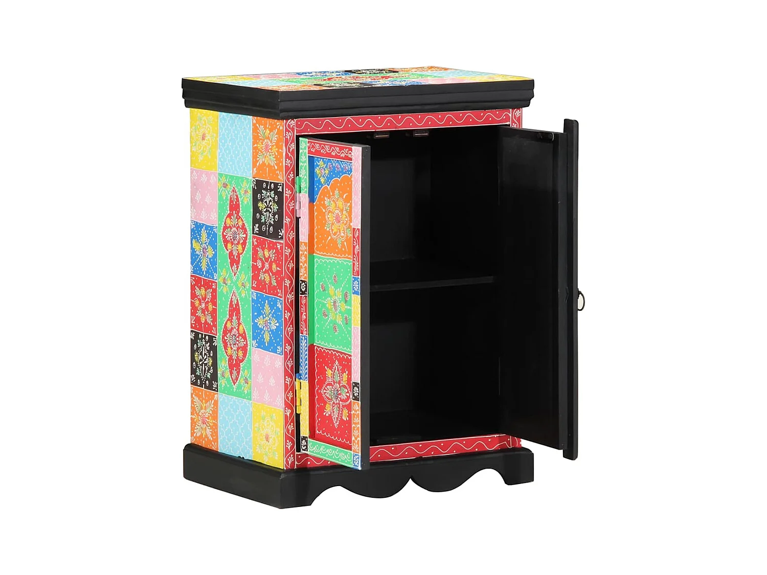 Mesa Consola Multicolor 50 x 30 x 75 cm Madera maciza de Mango