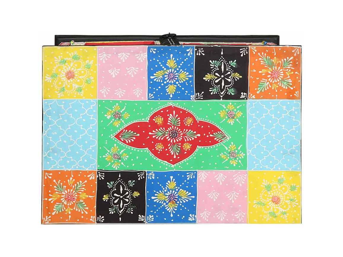 Mesa Consola Multicolor 50 x 30 x 75 cm Madera maciza de Mango