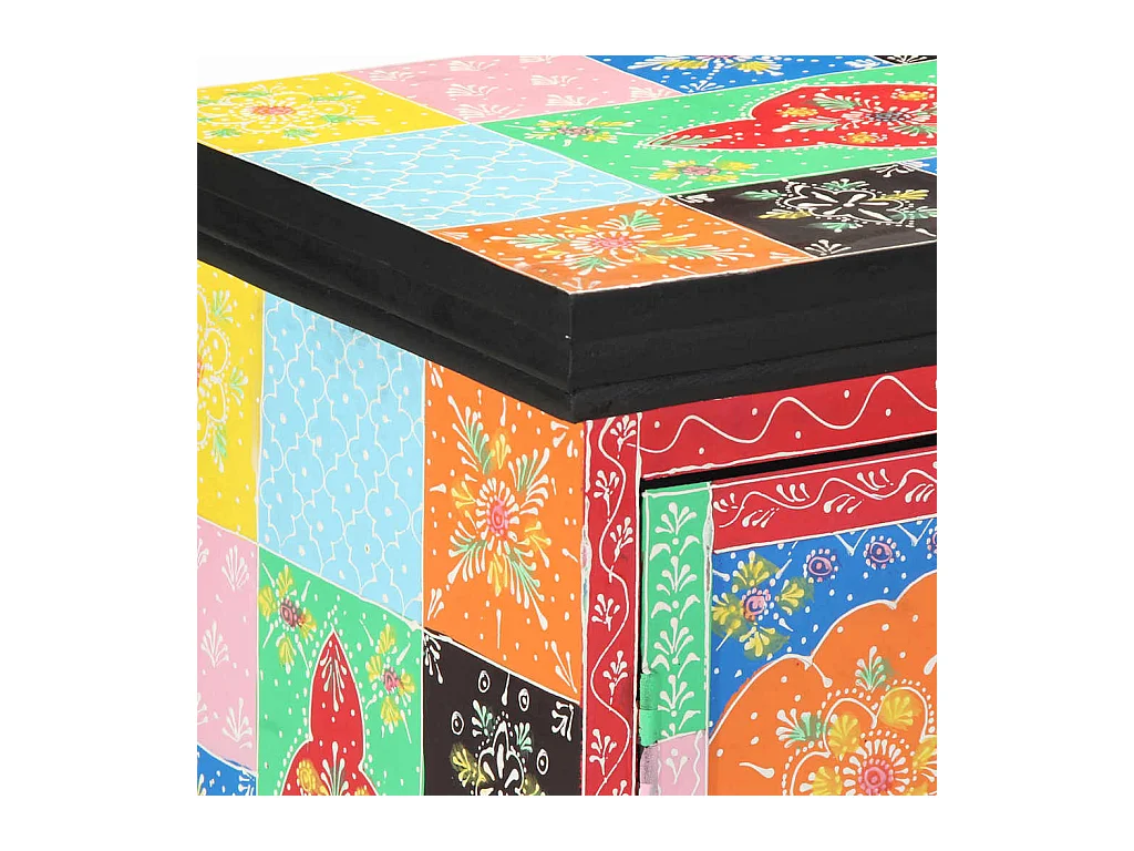 Mesa Consola Multicolor 50 x 30 x 75 cm Madera maciza de Mango