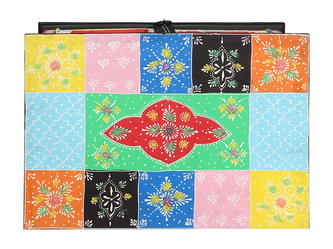 Table console avec stockage Multicolore 50 x 30 x 75 cm