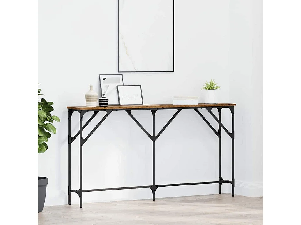 Mesa Consola Madera Vieja 140 x 23 x 75 cm