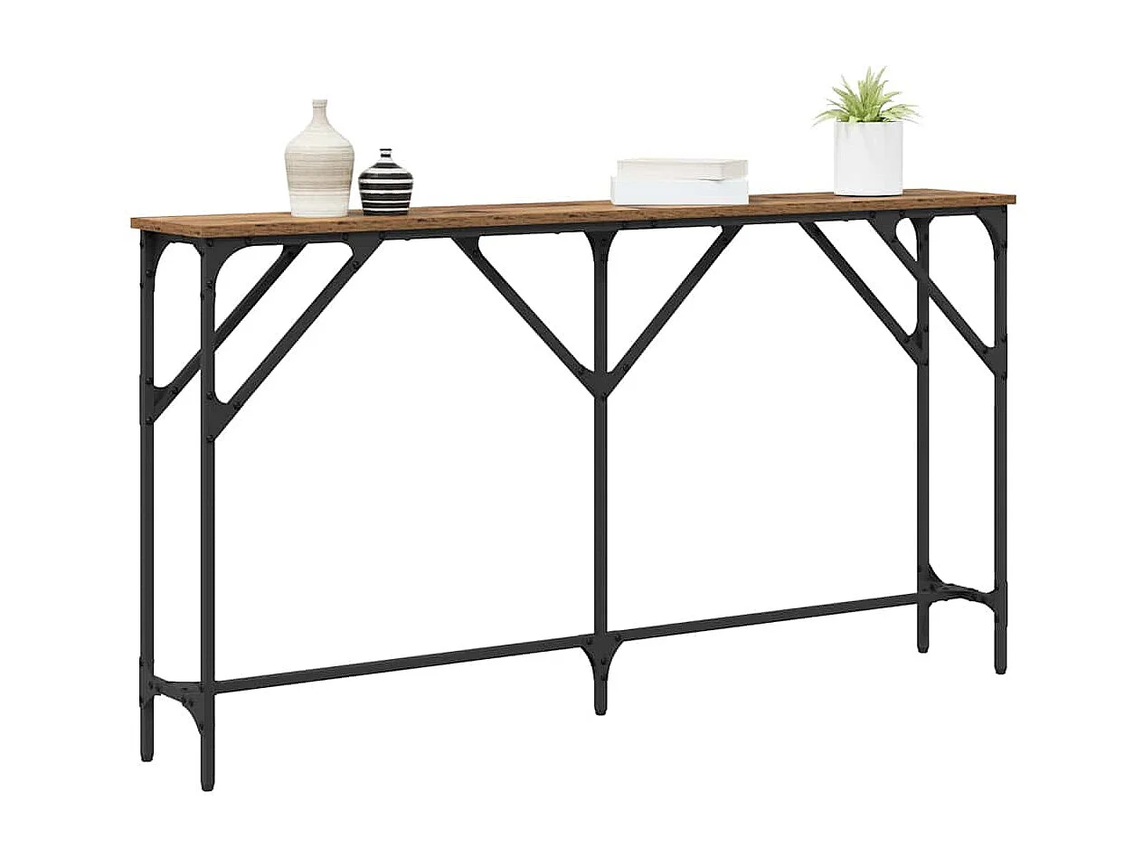 Mesa Consola Madera Vieja 140 x 23 x 75 cm