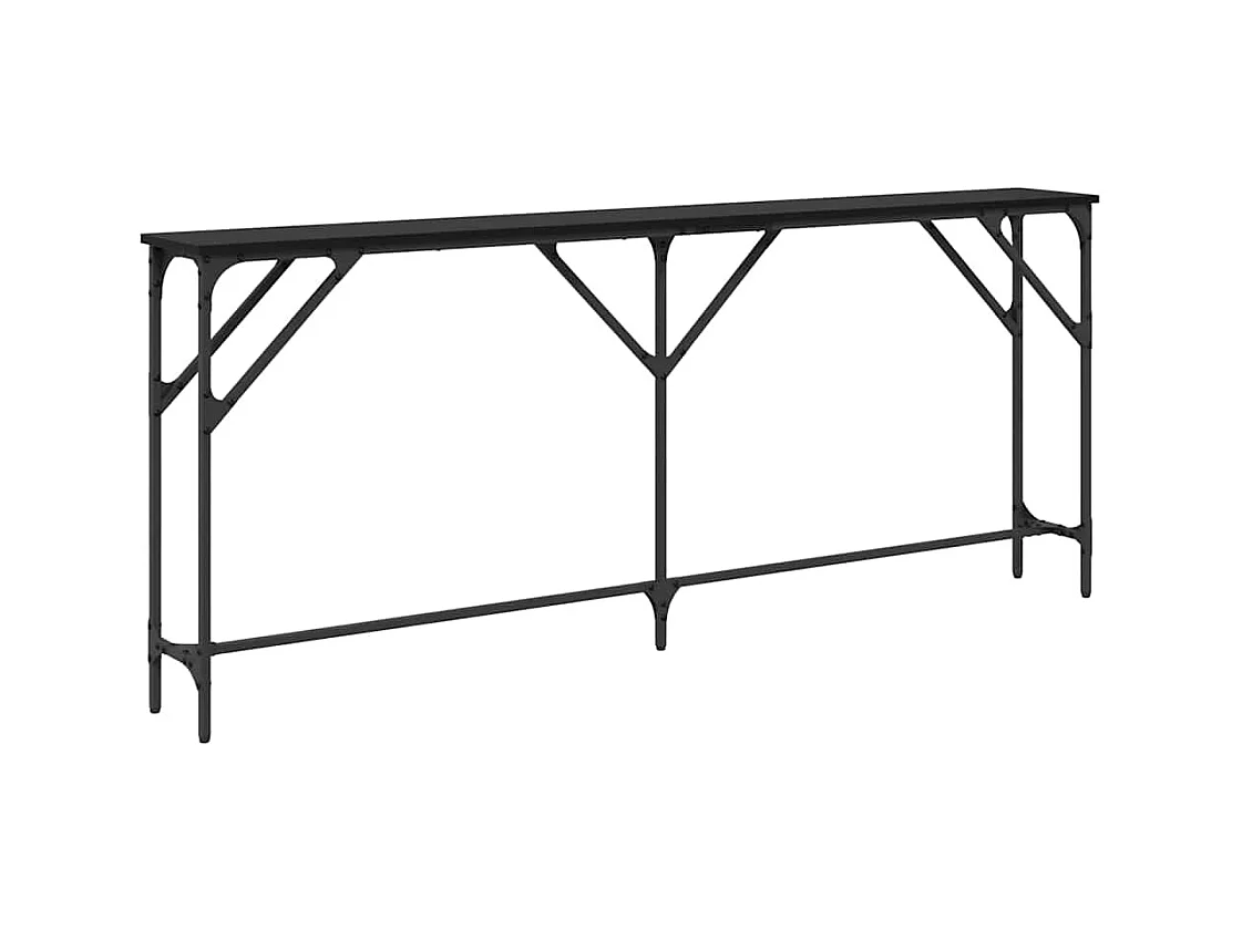 Tabela Console Carvalho preto 180 x 23 x 75 cm