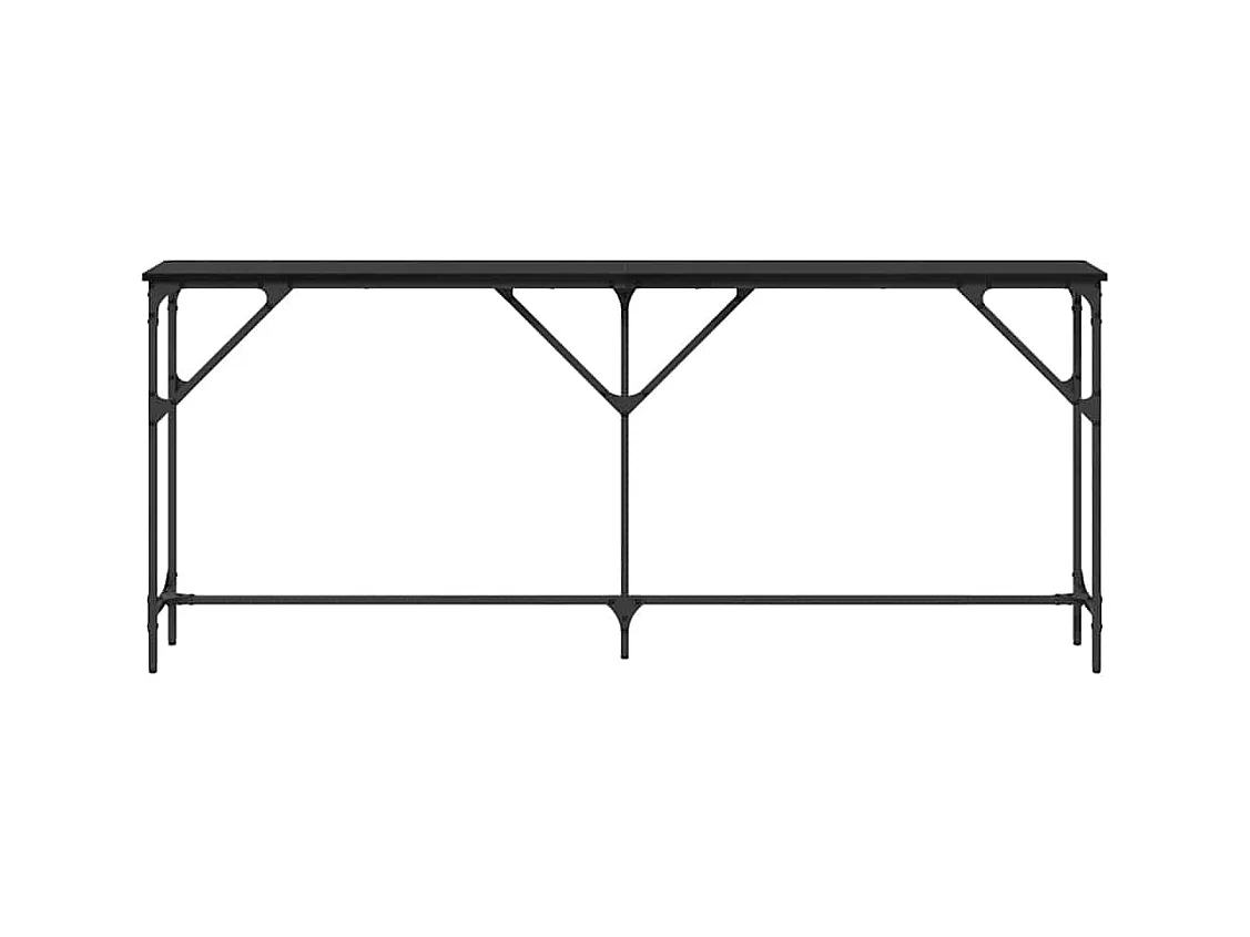 Tabela Console Carvalho preto 180 x 23 x 75 cm
