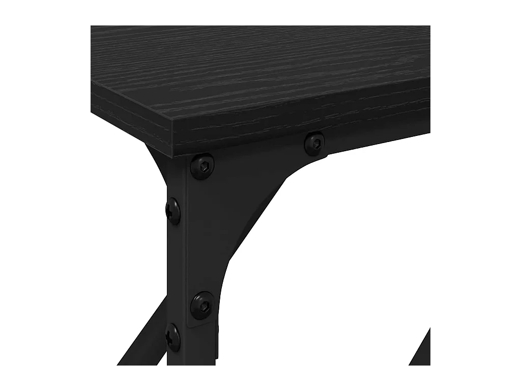 Tabela Console Carvalho preto 180 x 23 x 75 cm