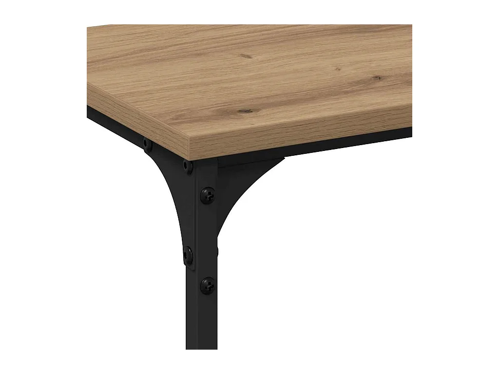 Console Tafel artisanaal eikenkleurig 200 x 29 x 75 cm