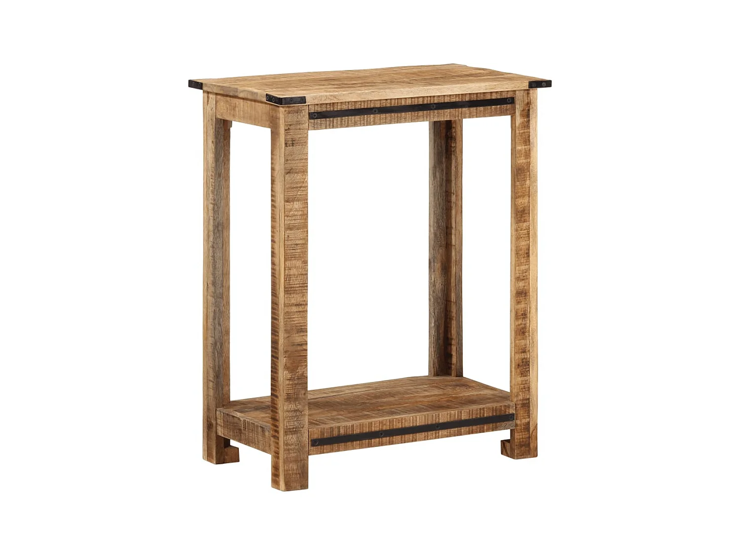 Mesa consola de madera maciza de mango 60x35x75 cm