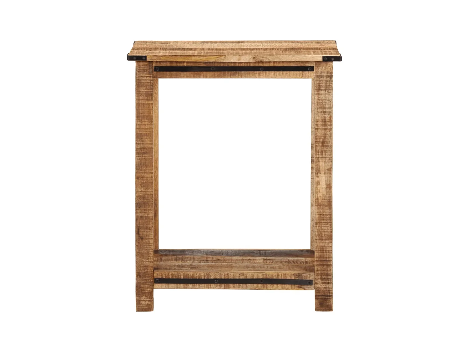 Mesa consola de madera maciza de mango 60x35x75 cm