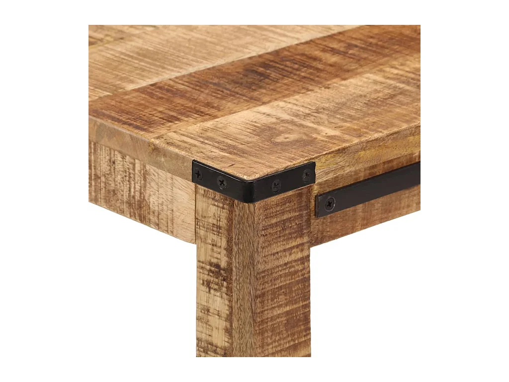 Mesa consola de madera maciza de mango 60x35x75 cm