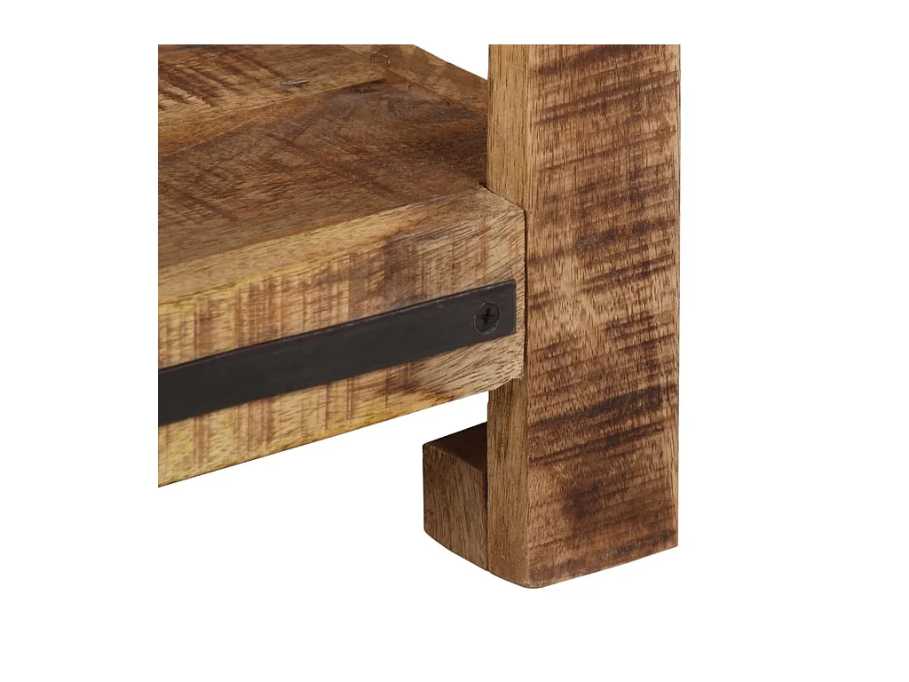 Mesa consola de madera maciza de mango 60x35x75 cm