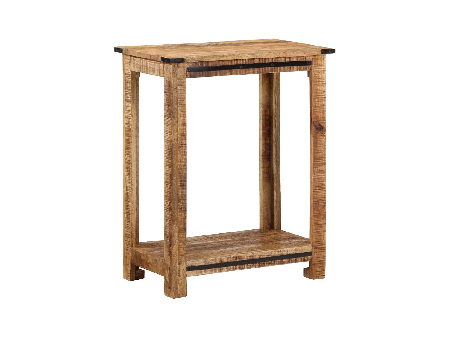 Mesa consola de madera maciza de mango 60x35x75 cm