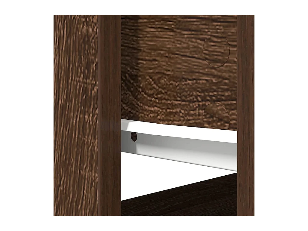 Mesa consola con cajones roble marrón 85,5x38,5x74,5 cm