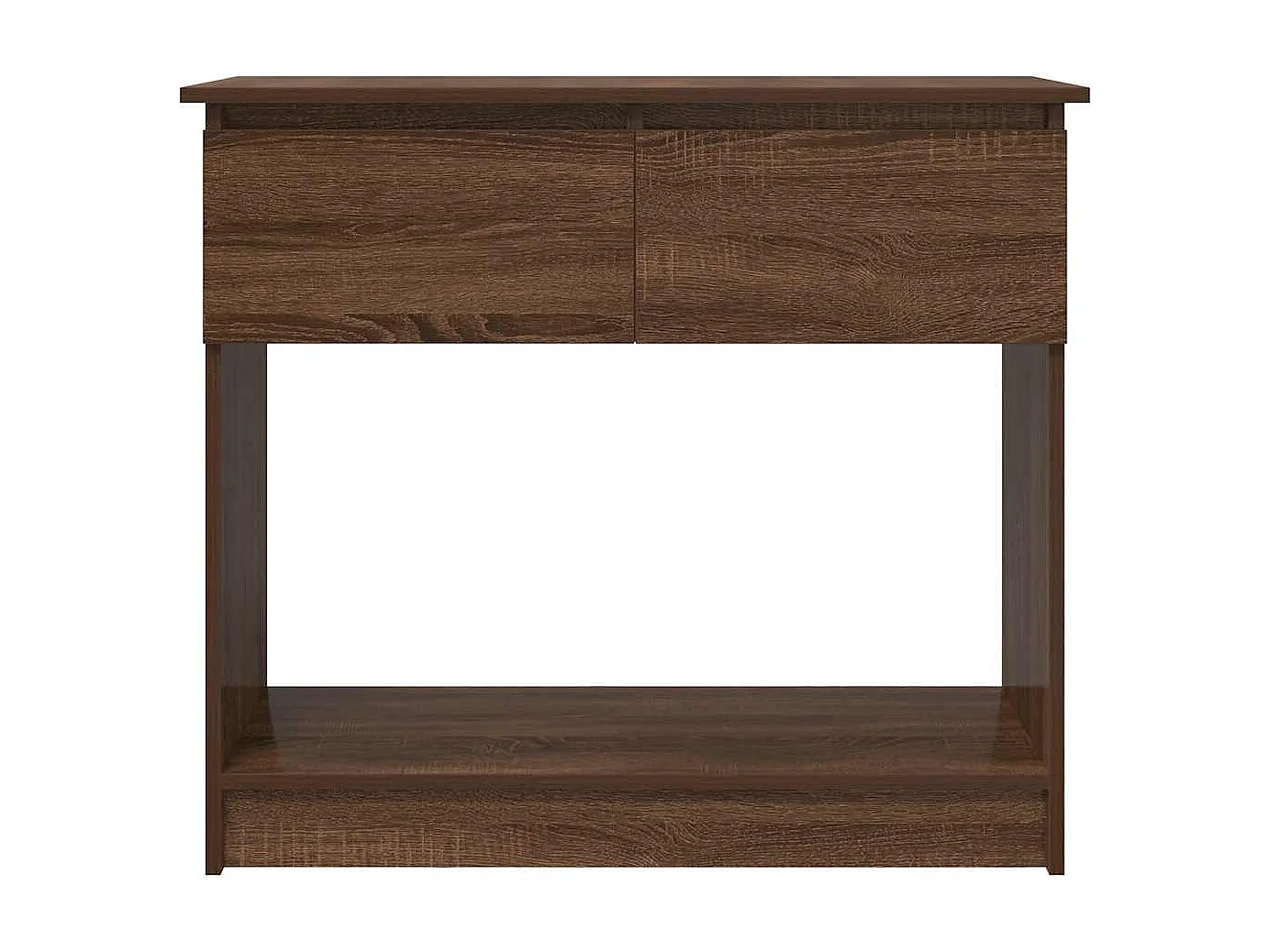 Table console avec tiroirs chêne marron 85,5x38,5x74,5 cm
