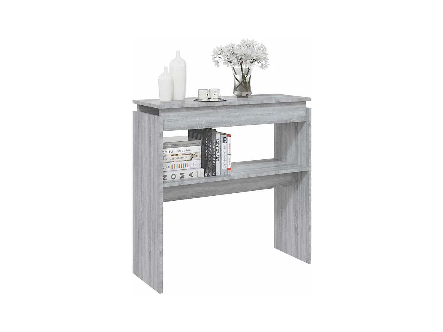 Table console Sonoma gris 80x30x80 cm Bois d'ingénierie