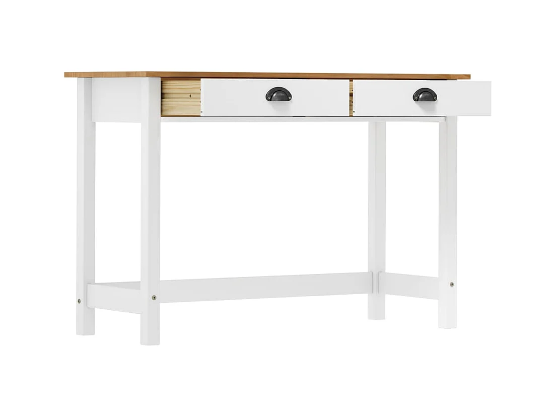 Mesa consola Hill con 2 cajones madera pino 110x45x74 cm