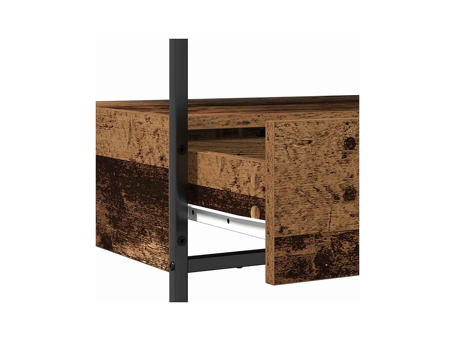 Console Tafel met lade met plank Oud Hout 75 x 40 x 75 cm