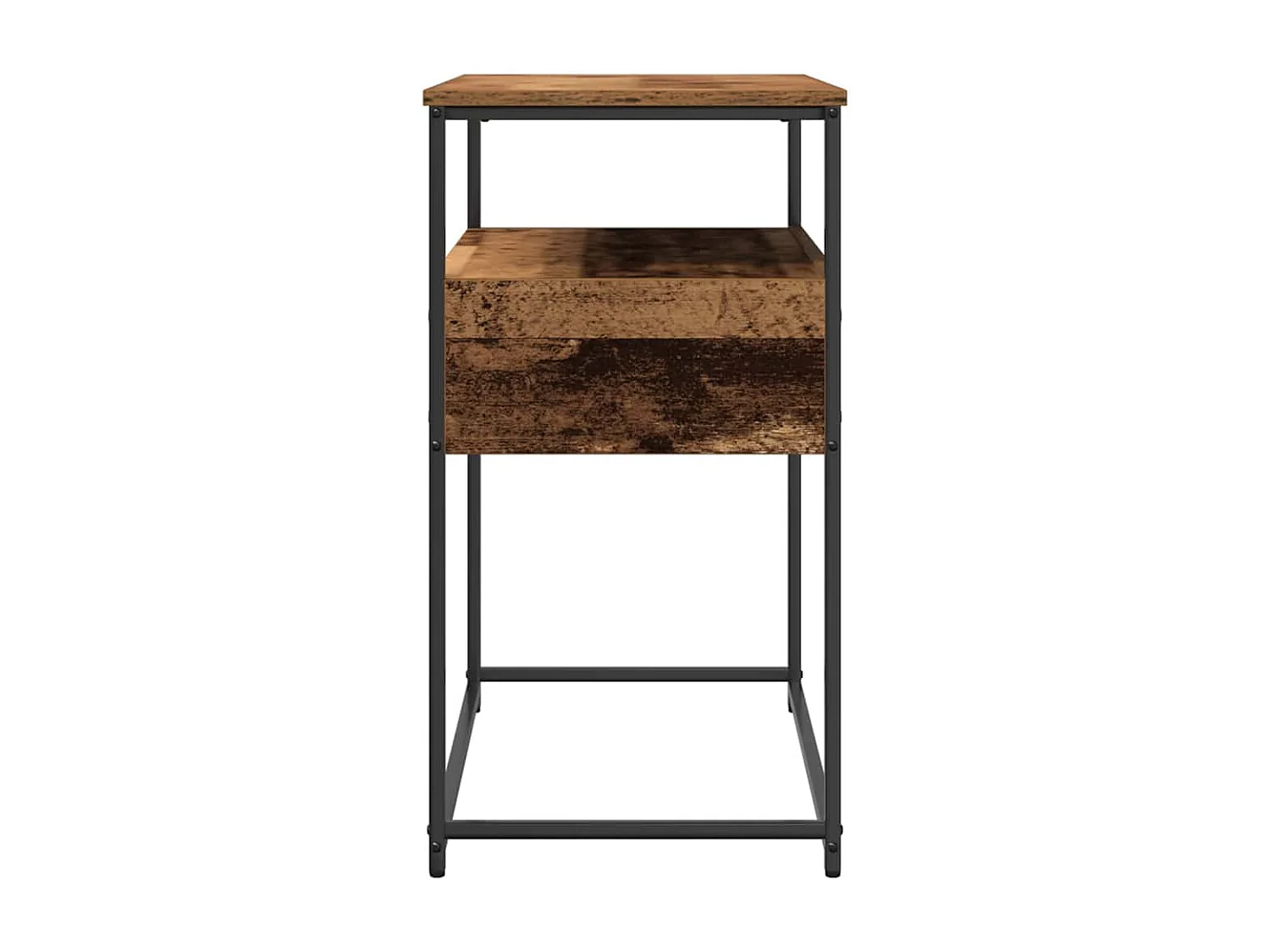 Console Tafel met lade met plank Oud Hout 75 x 40 x 75 cm