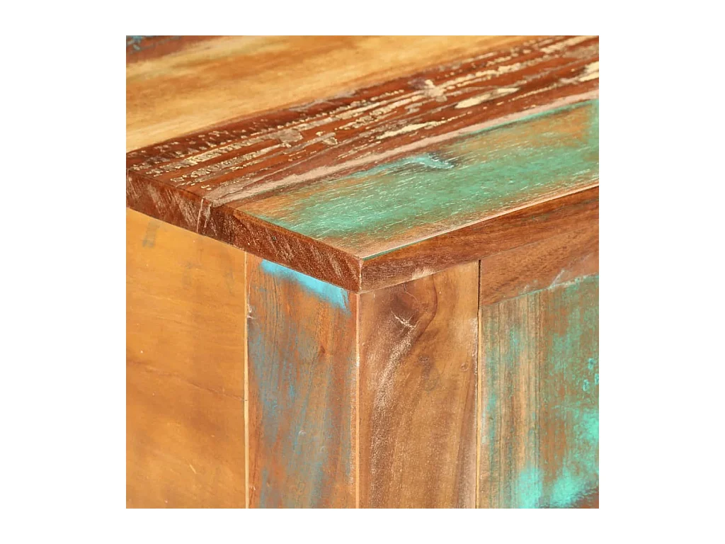 Table console 110x30x75 cm bois massif de récupération