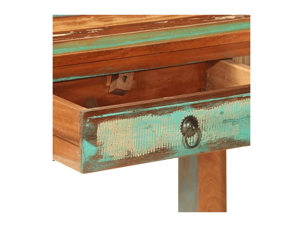 Table console 110x30x75 cm bois massif de récupération