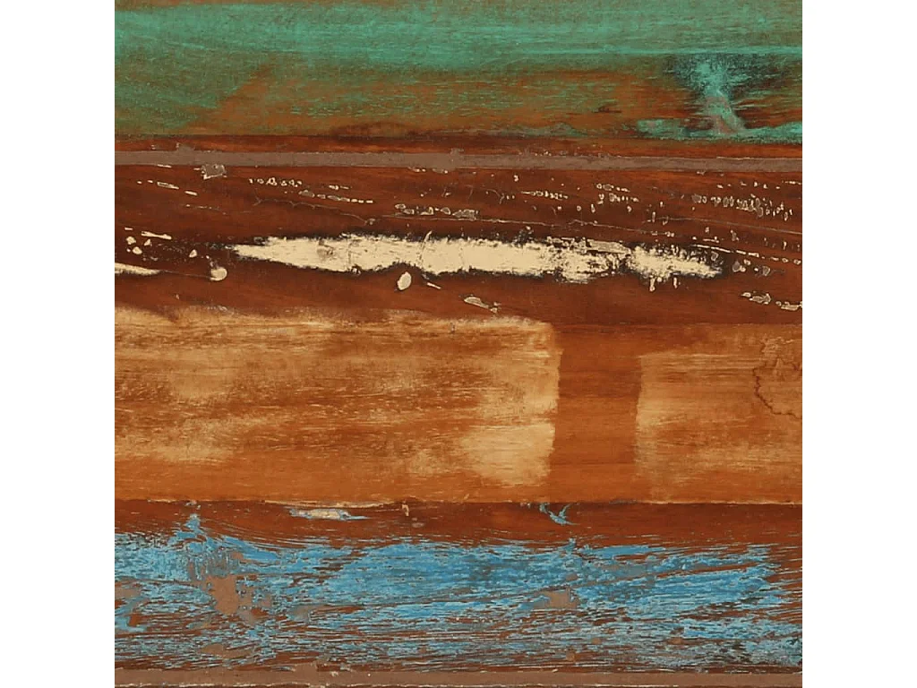 Mesa consola madera maciza reciclada 110x30x75 cm