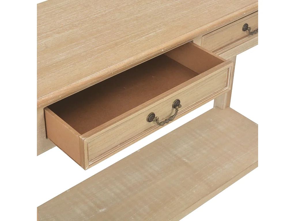 Mesa consola de madera 110x35x80 cm