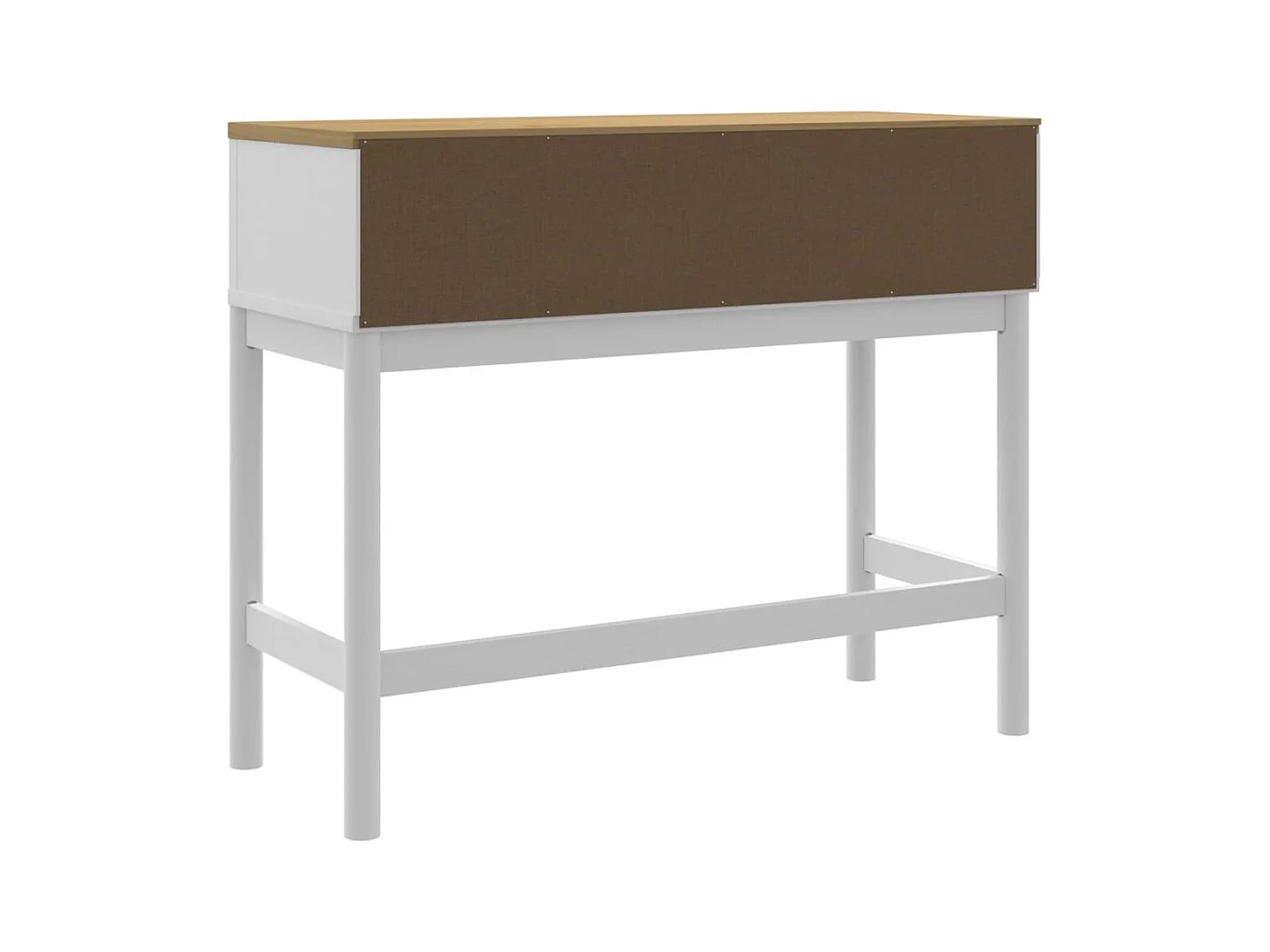 Mesa consola FLORO madera maciza de pino blanco 89,5x36,5x73 cm