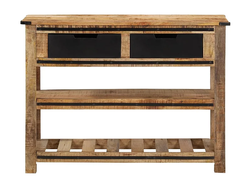 Table console 100x35x75 cm bois de manguier massif