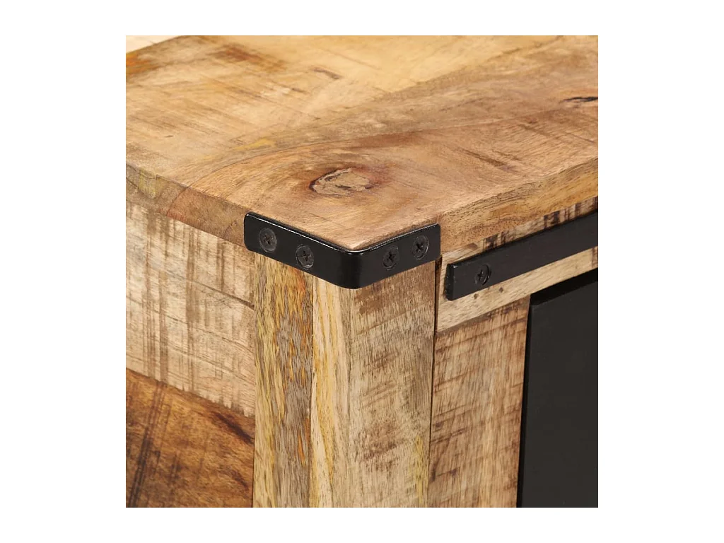 Mesa consola de madera maciza de mango 100x35x75 cm